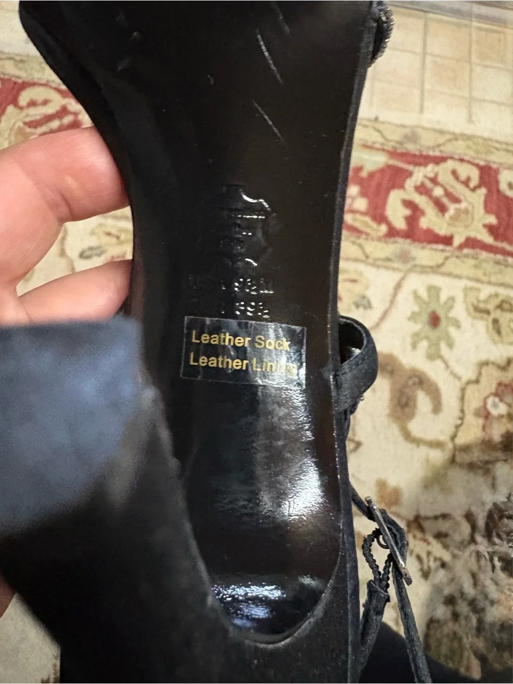 Papell Boutique Black and Silver Beaded Slingback Heels